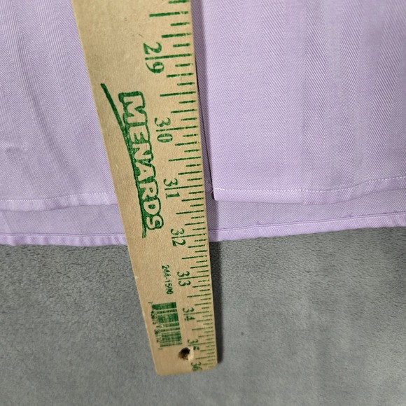 Eton Shirt Mens 43/17 light Purple Classic fit Long Sleeve Button Up - Picture 4 of 10